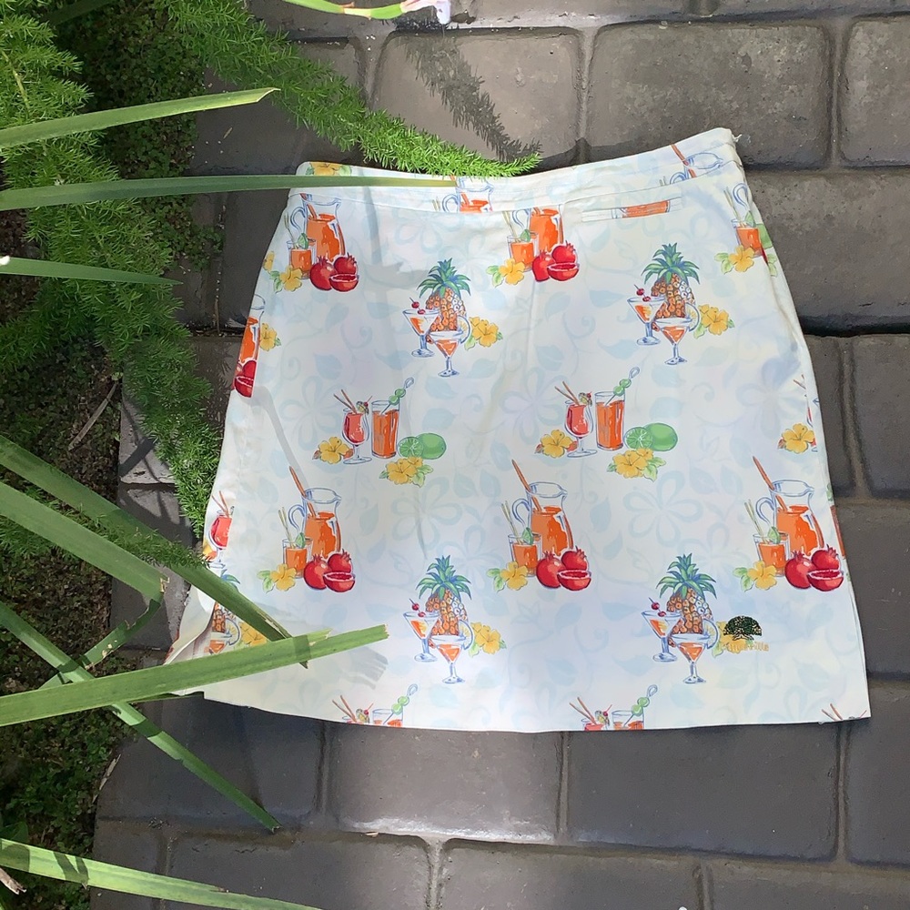 TOMMY BAHAMA Women’s Skort Cocktail Motif Size 10